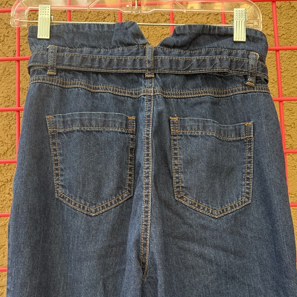 High-Waisted Emory Park Dark Blue Jeans with The Belt - Picture 5 of 8